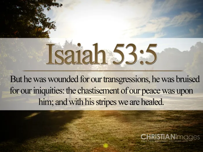 Isaiah 53 5b