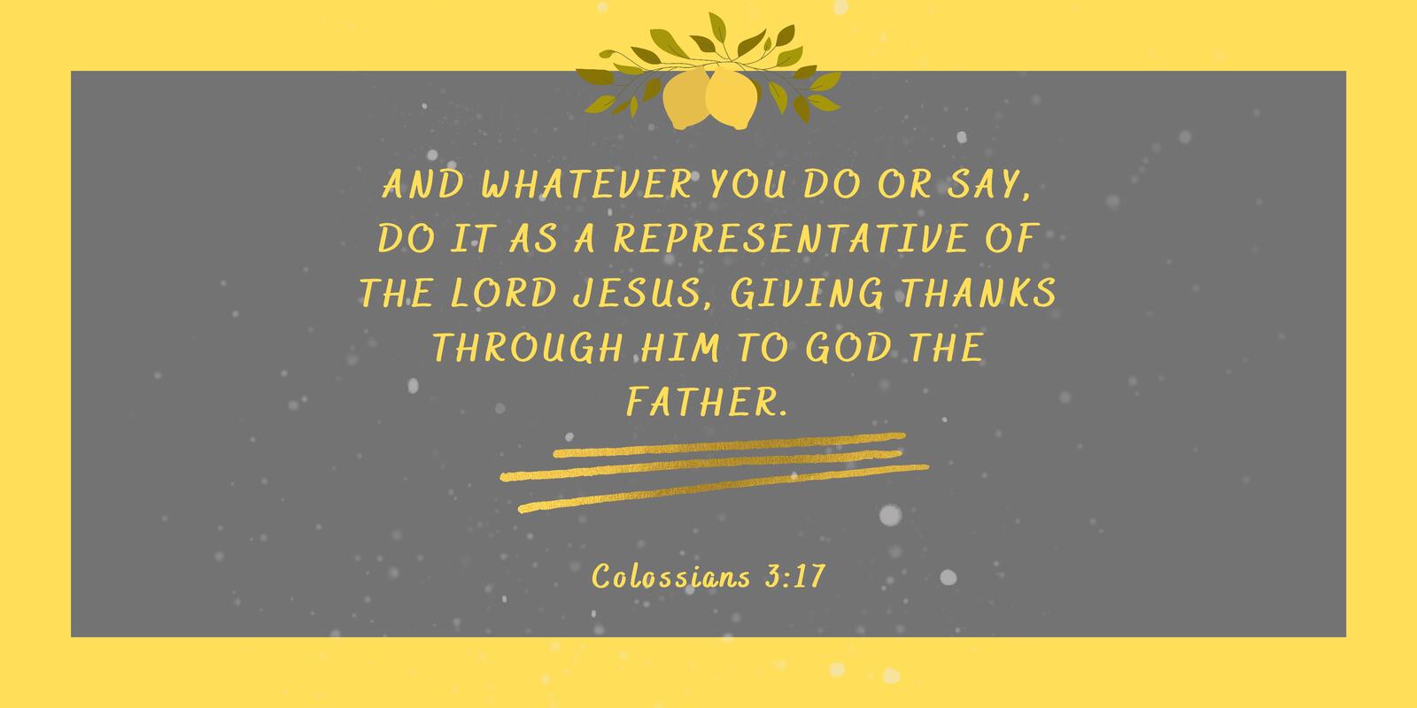 colossians 3.17