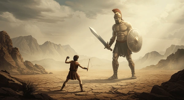 david fighting goliath rocky desert 600nw 2620133555