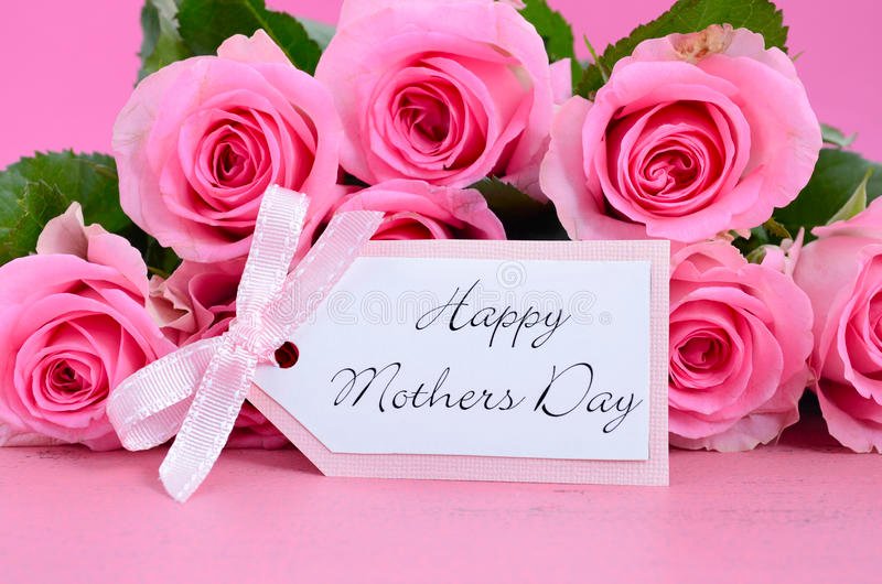 happy mothers day pink roses background 52857478