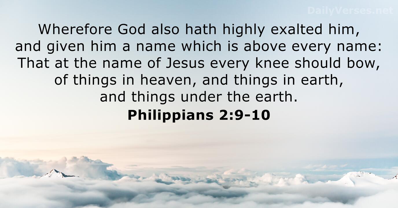 philippians 2 9 10