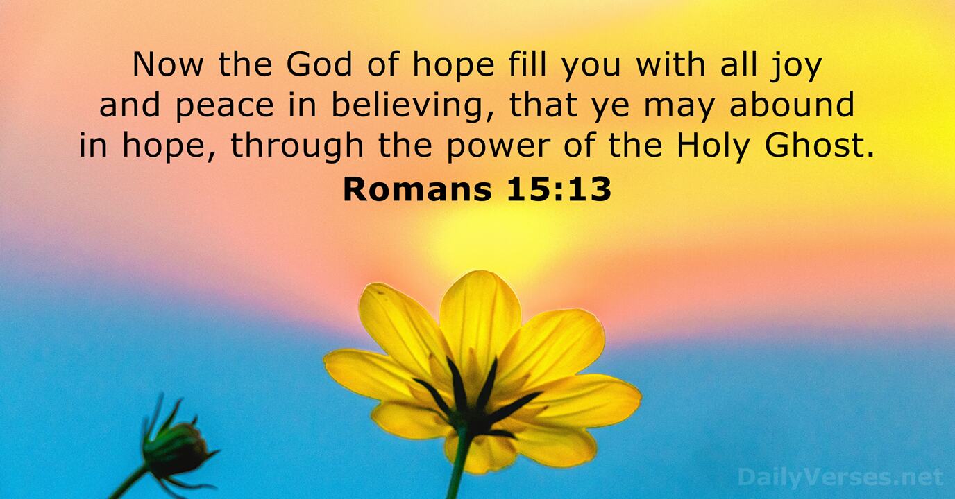 romans 15 13 3